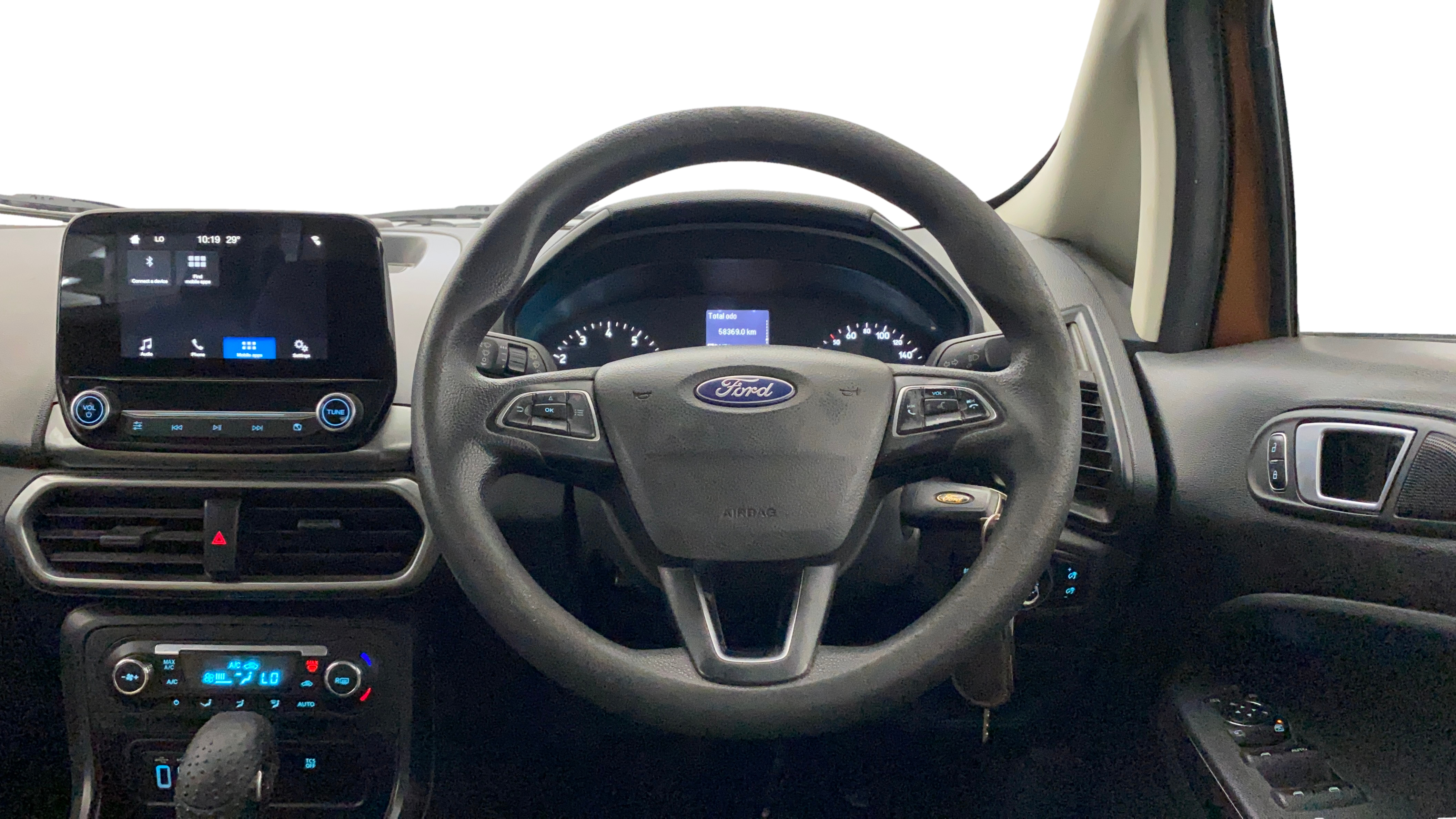 2018 Ford Ecosport TREND + 1.5L PETROL AT, Petrol, Automatic, 58,369 km, Steering Wheel Close Up