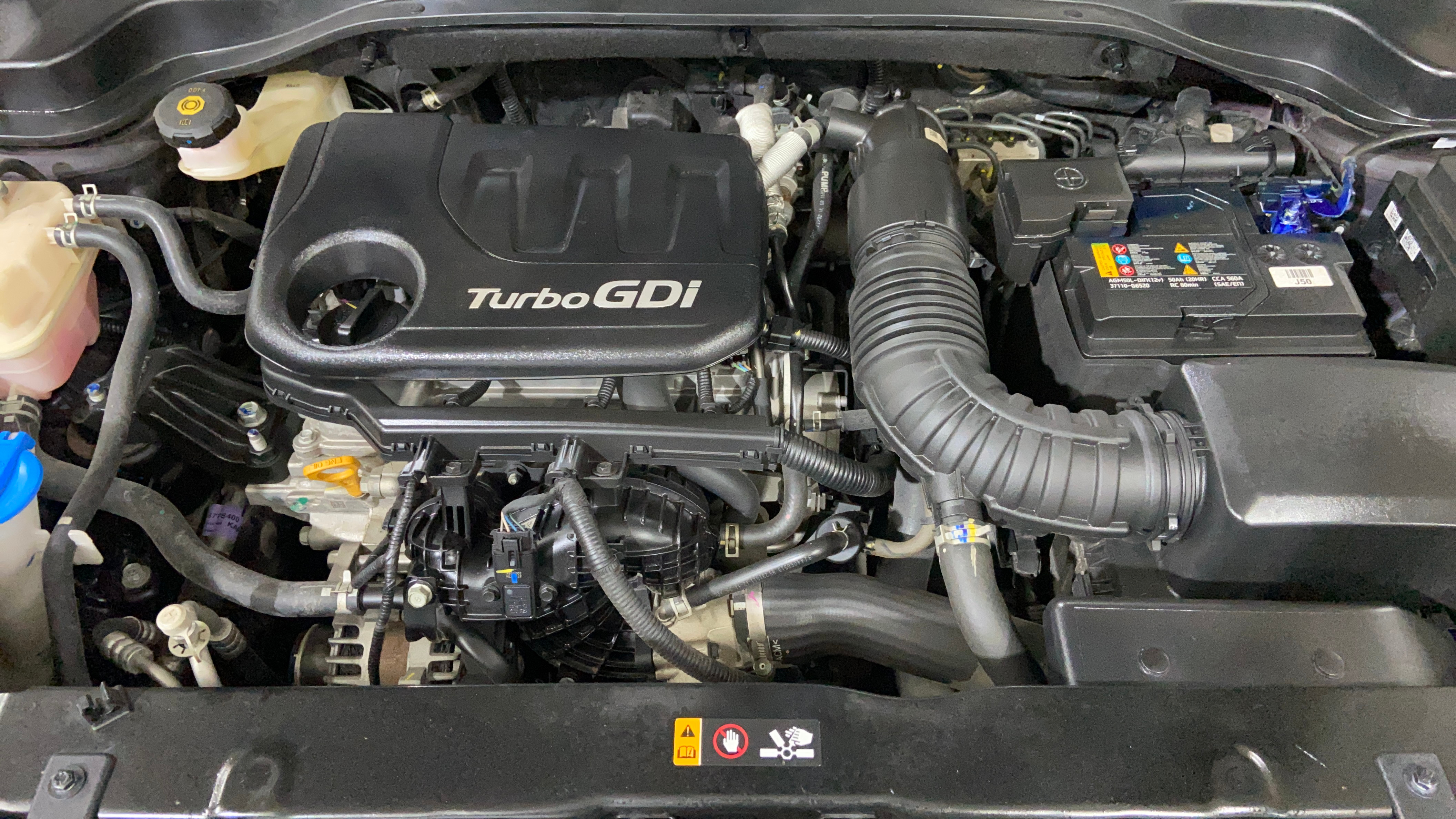 2024 KIA SONET HTK PLUS 1.0 TURBO PETROL IMT, Petrol, Manual, 22,103 km, Engine View