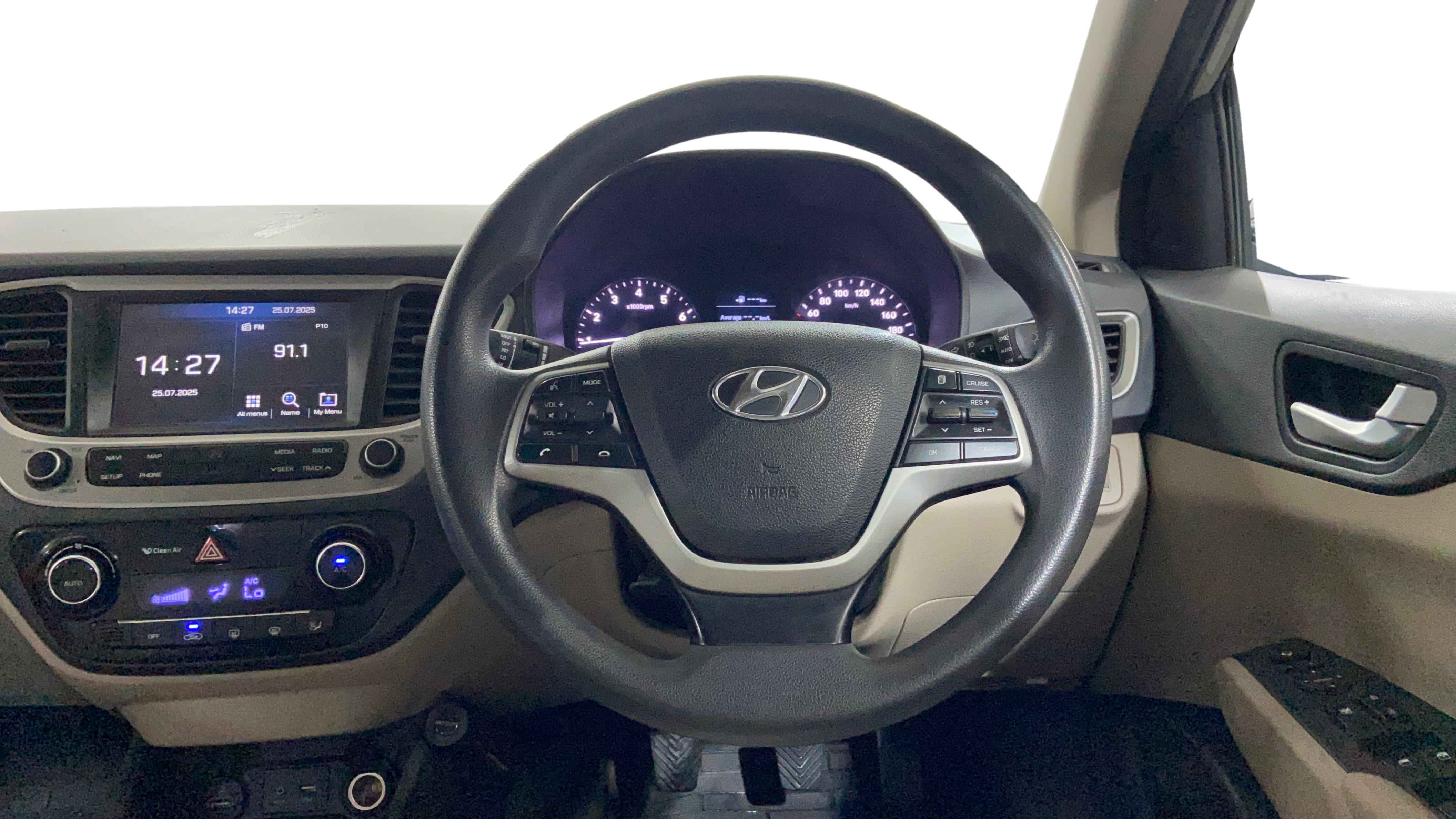 2019 Hyundai Verna 1.6 VTVT SX, Petrol, Manual, 47,530 km, Steering Wheel Close Up