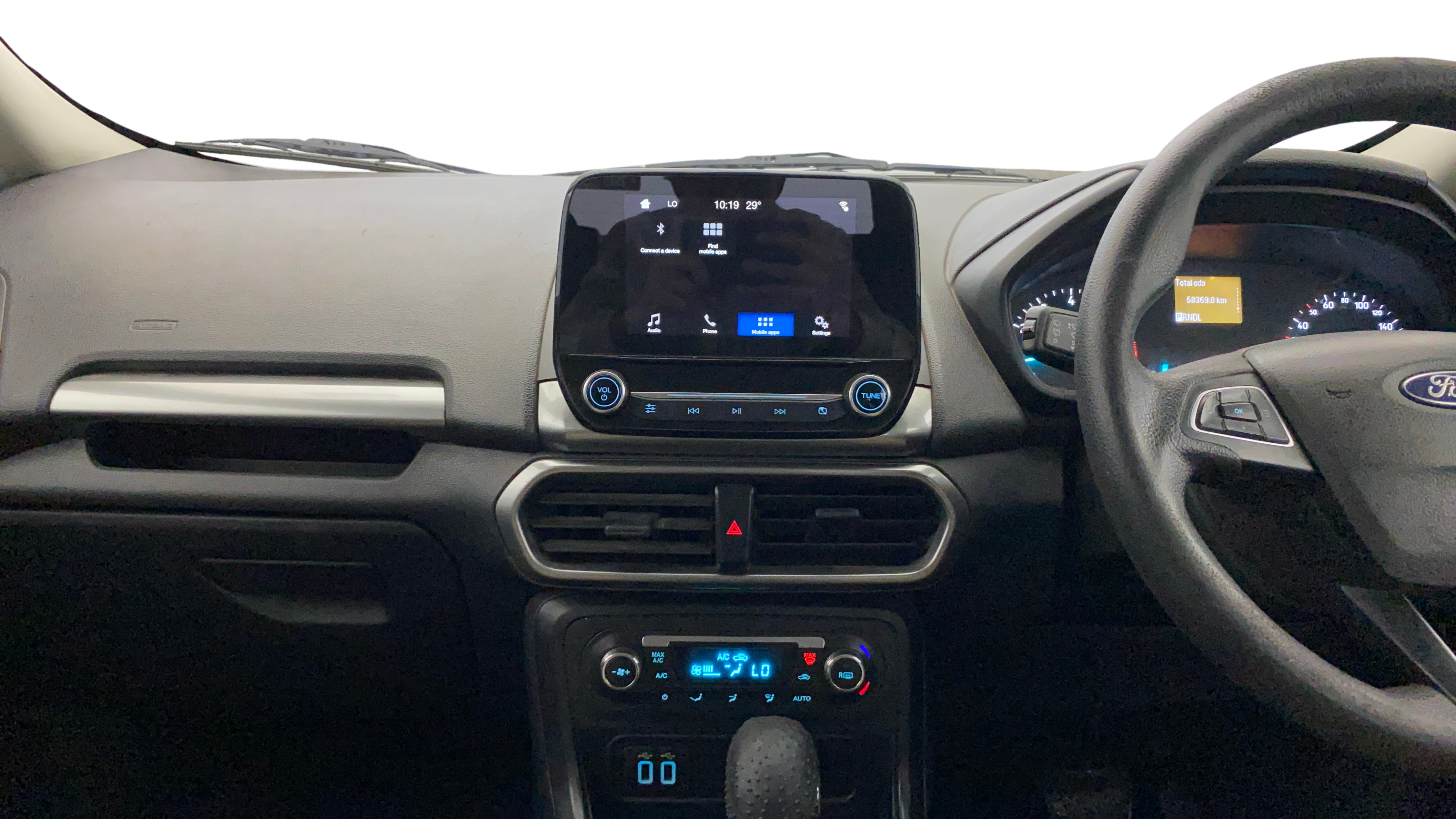 2018 Ford Ecosport TREND + 1.5L PETROL AT, Petrol, Automatic, 58,369 km, Air Conditioner