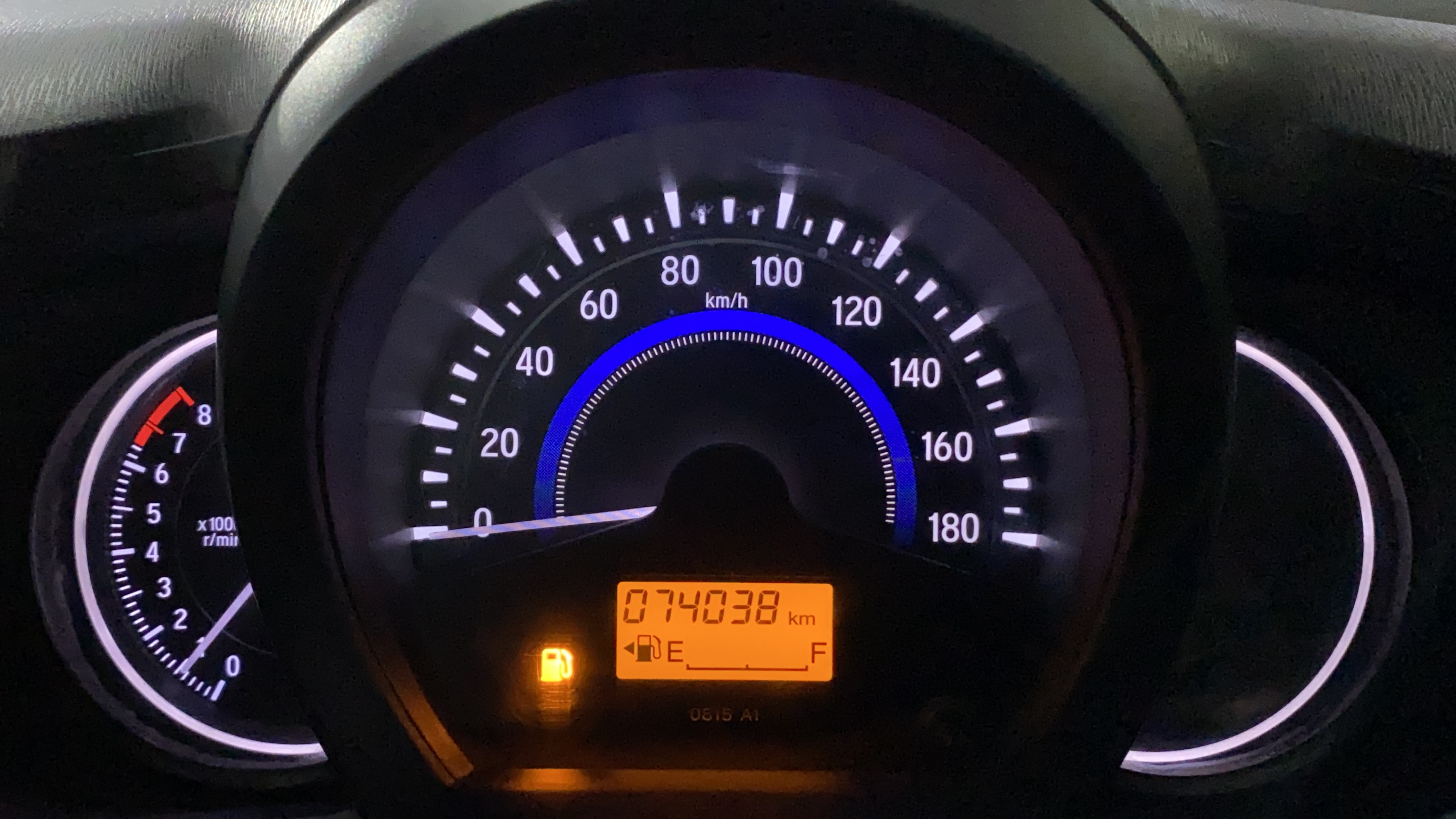 2015 Honda Amaze 1.2L I-VTEC S, Petrol, Manual, 74,038 km, Odometer Image