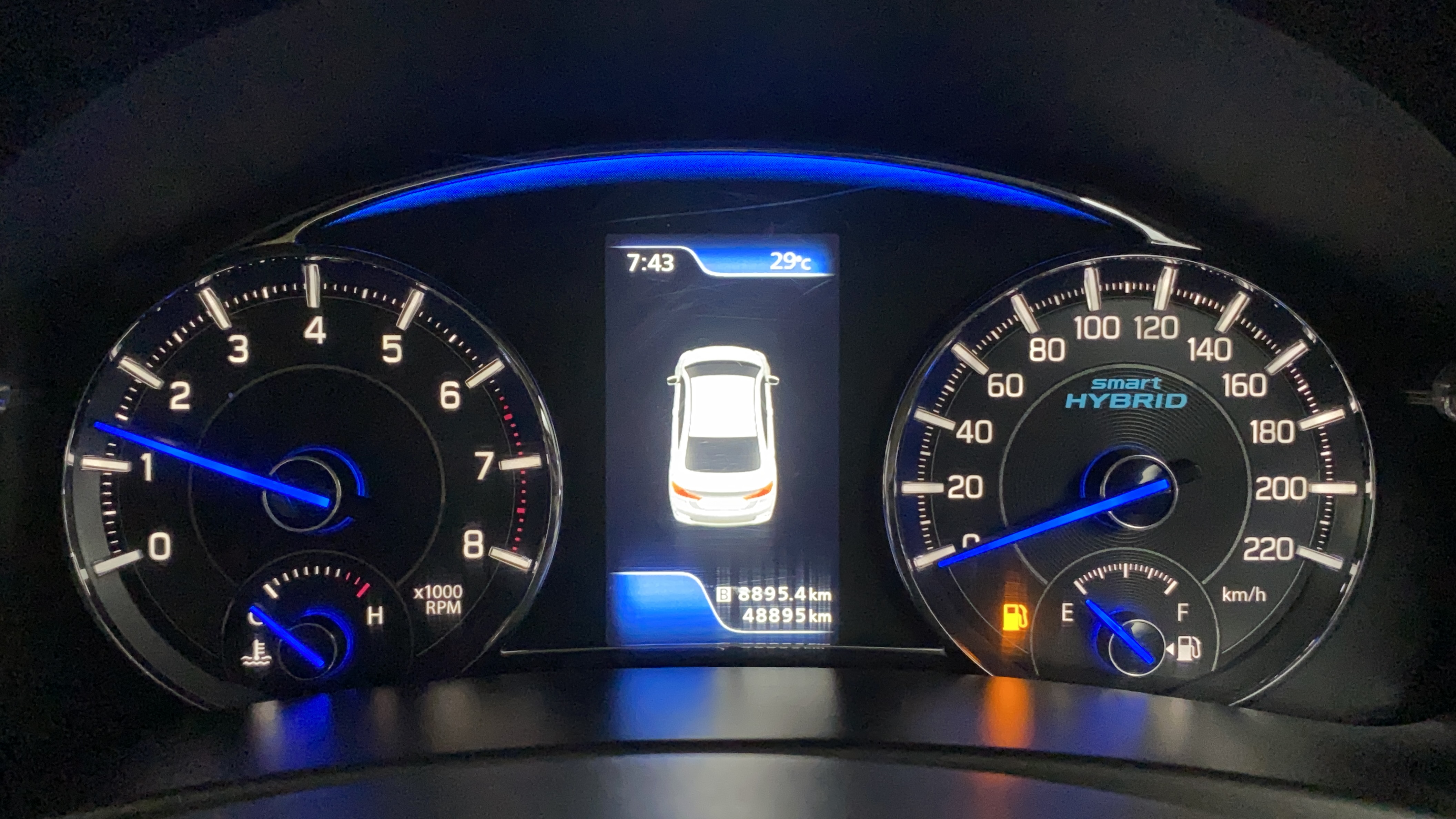 2019 Maruti Ciaz ALPHA 1.5 SHVS PETROL, Petrol, Manual, 48,884 km, Odometer Image