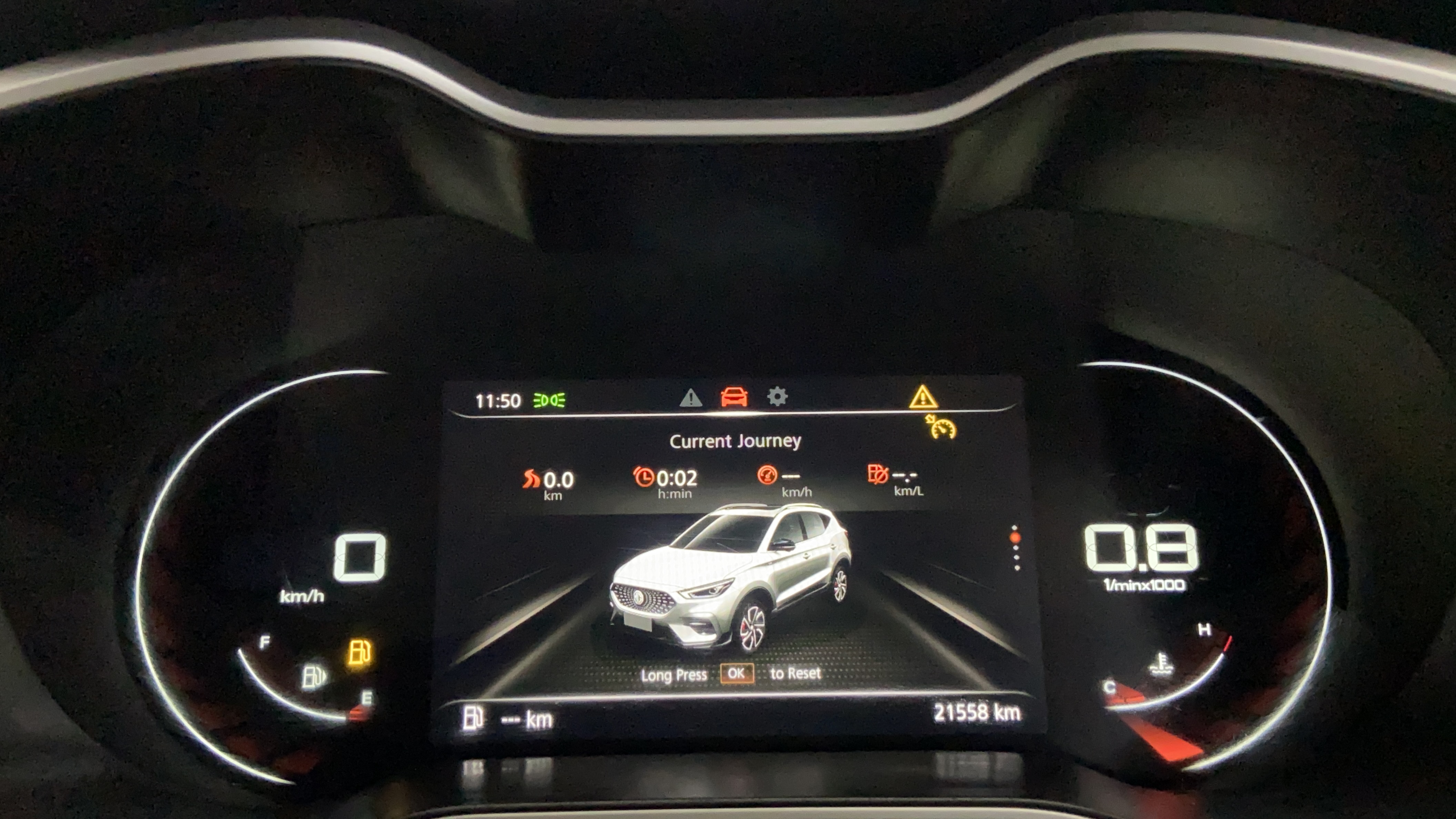 2022 MG ASTOR SMART EX 1.5 MT, Petrol, Manual, 21,506 km, Odometer Image